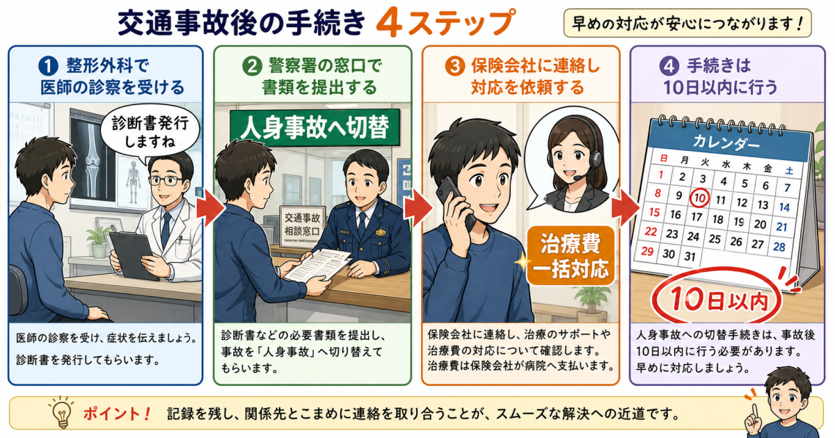 事故翌日に首が回らない・痛い原因|アドレナリンが切れた後の「むちうち」