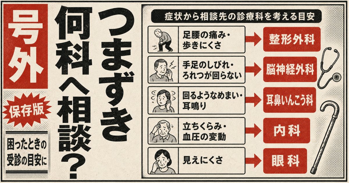 つまずきを放置するリスクと骨粗しょう症の影響